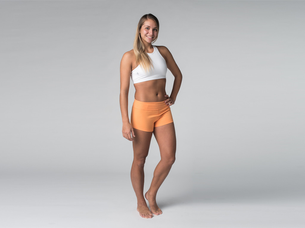 Short de yoga 95% coton Bio et 5% Lycra Mango - Fin de Serie