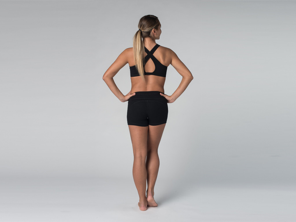 Short de yoga 95% coton Bio et 5% Lycra Noir - Fin de Serie