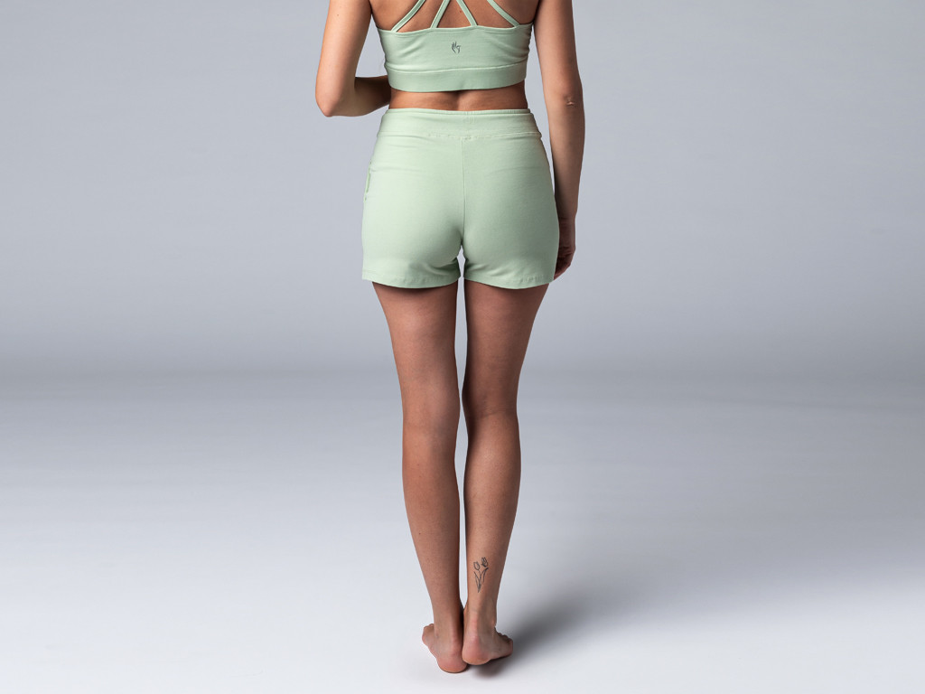 Cool Yoga Shorts - Organic Green