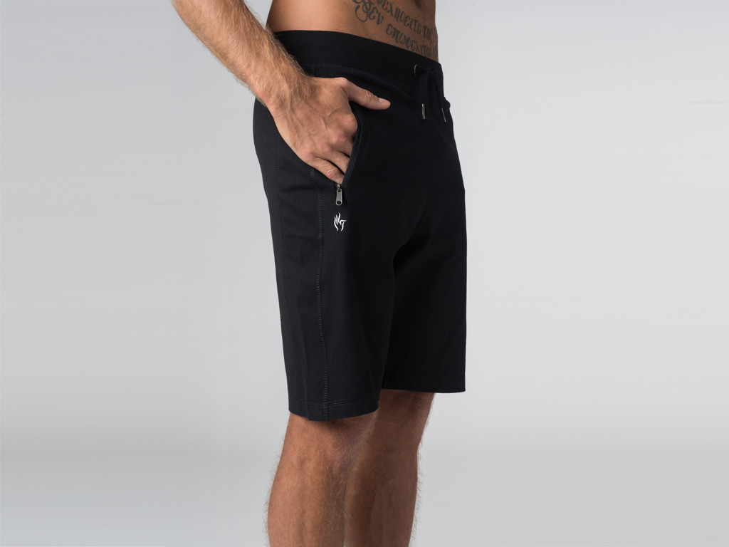 Short de yoga homme - Coton Bio Noir - Fin de Serie