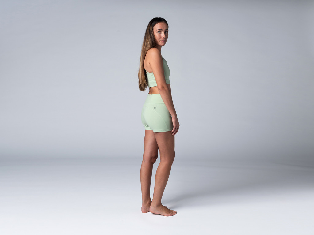 Shorts de yoga slim - Orgánico Verde