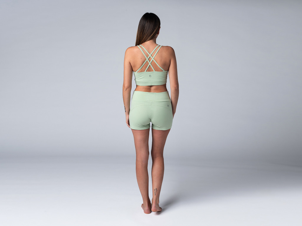 Shorts de yoga slim - Orgánico Verde