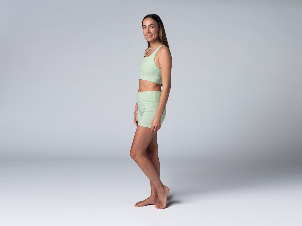 Shorts de yoga slim - Orgánico Verde