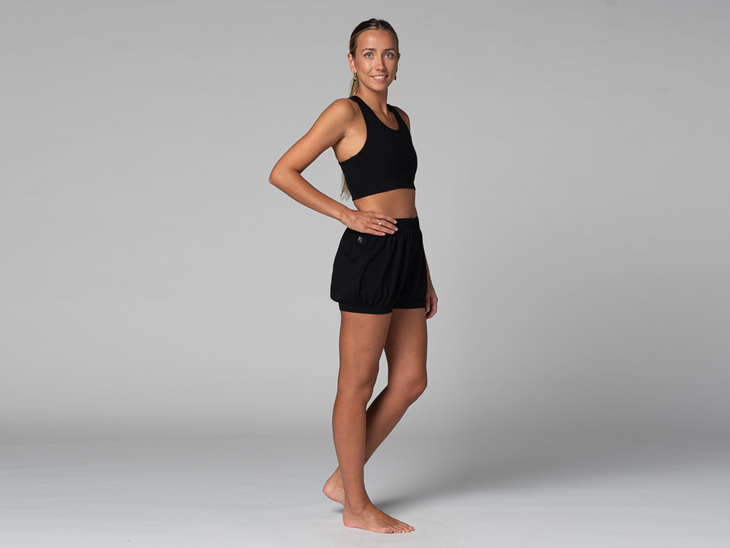 Short Femme Traditionnel Iyengar - Bio Noir