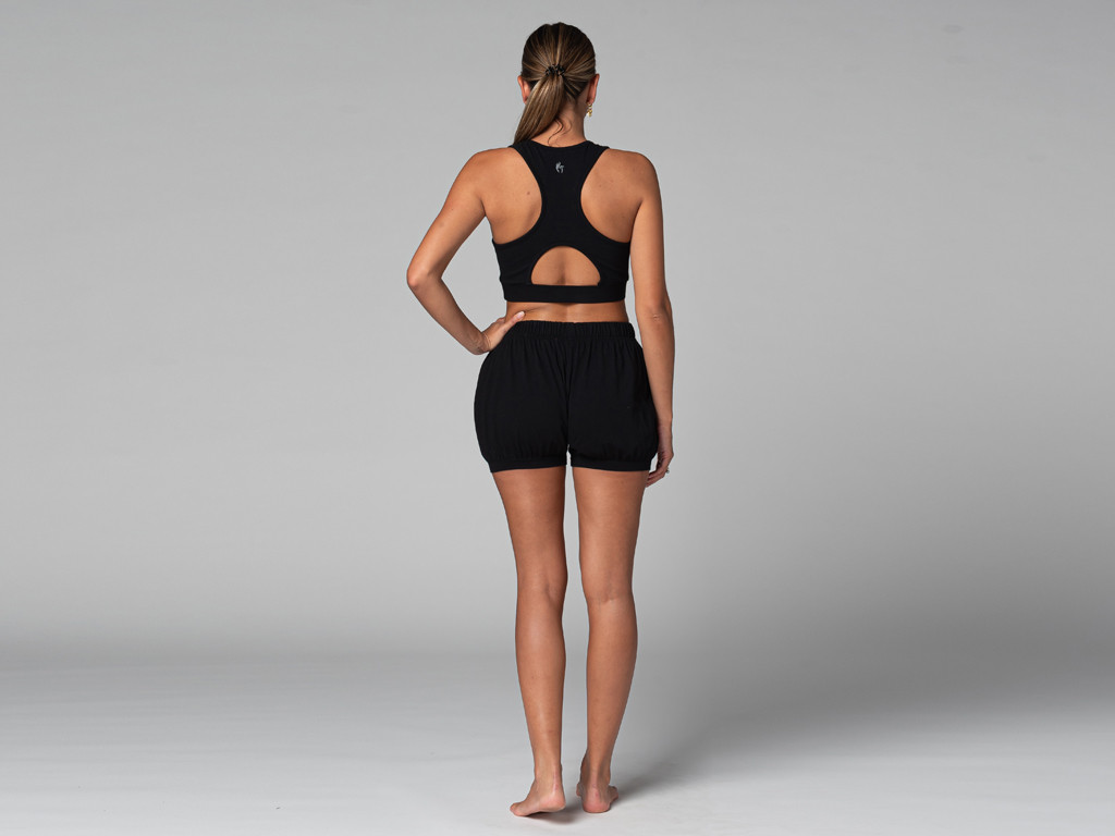 Short Femme Traditionnel Iyengar - Bio Noir