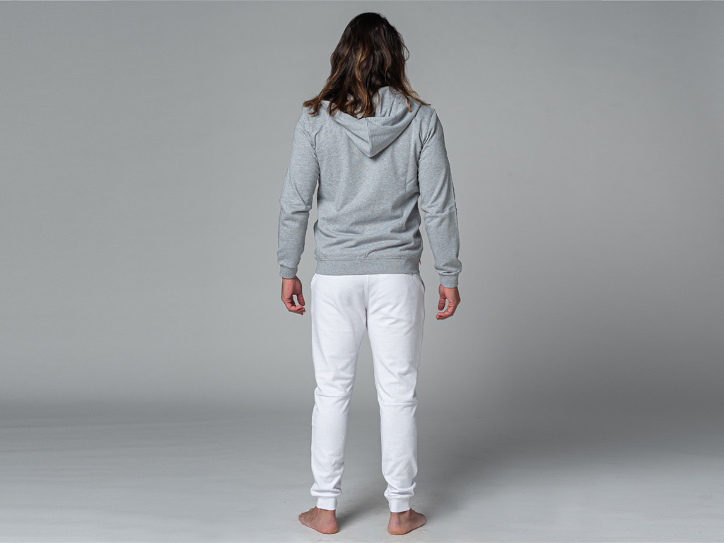 Sweat a Capuche Homme 100% Bio Gris