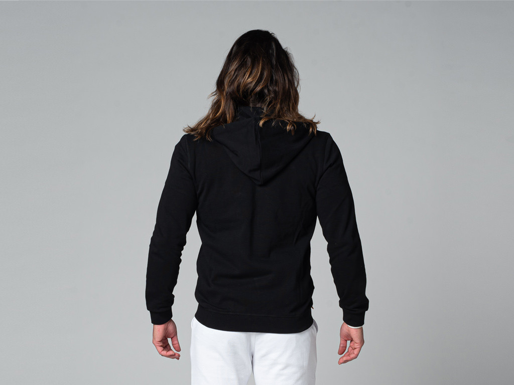 Sweat a Capuche Homme 100% Bio Noir
