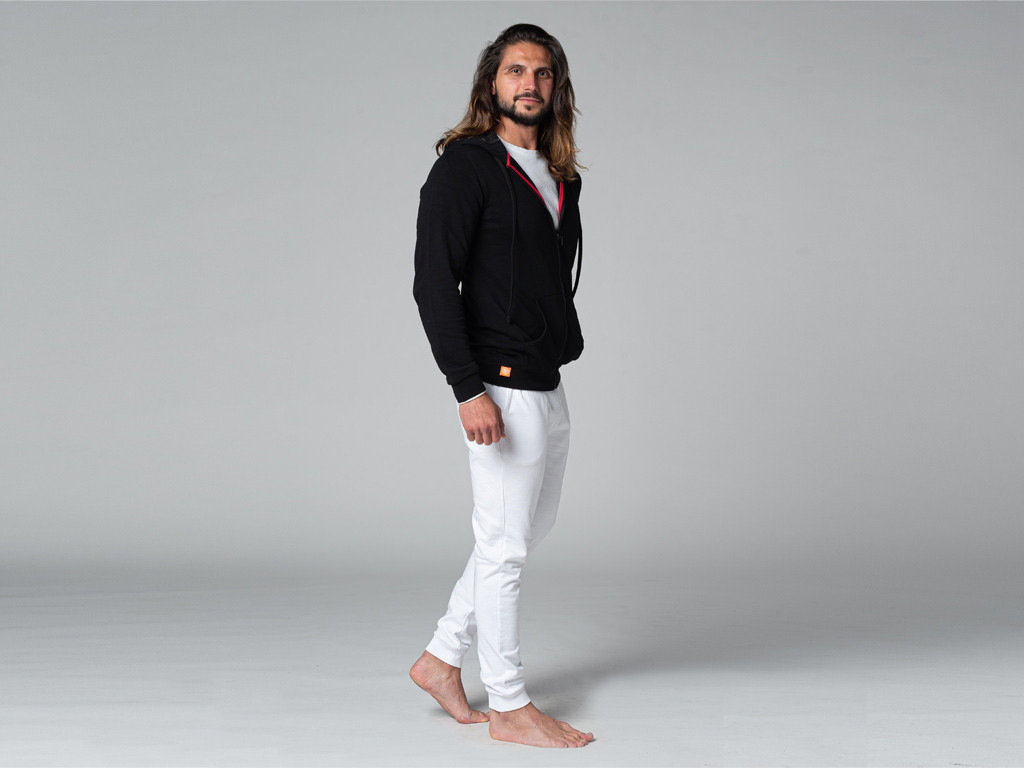 Sweat a Capuche Homme 100% Bio Noir