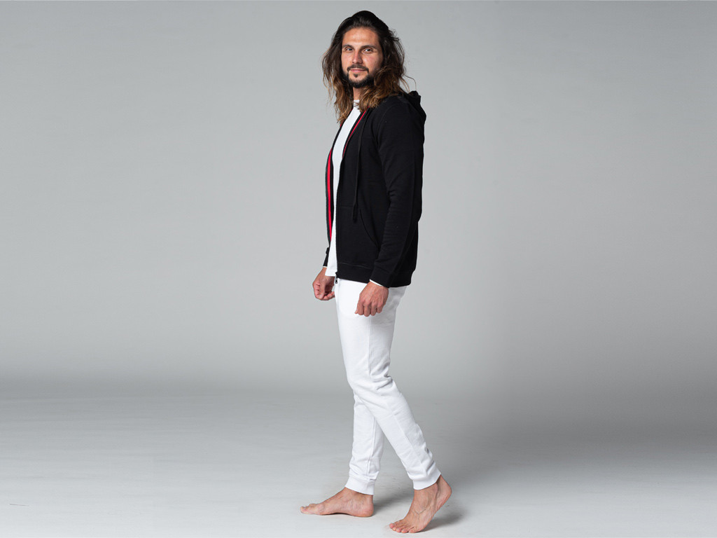 Sweat a Capuche Homme 100% Bio Noir