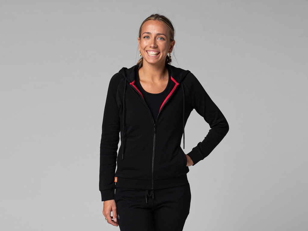 Sweat Capuche Femme - Bio Noir