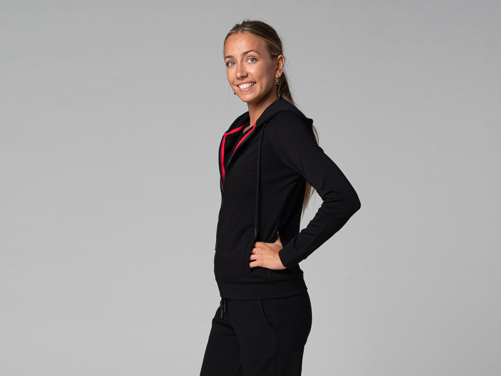 Sweat Capuche Femme - Bio Noir