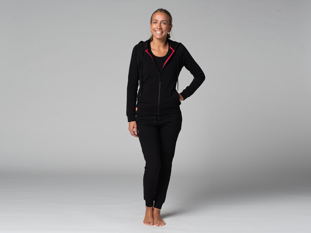 Sweat Capuche Femme - Bio Noir