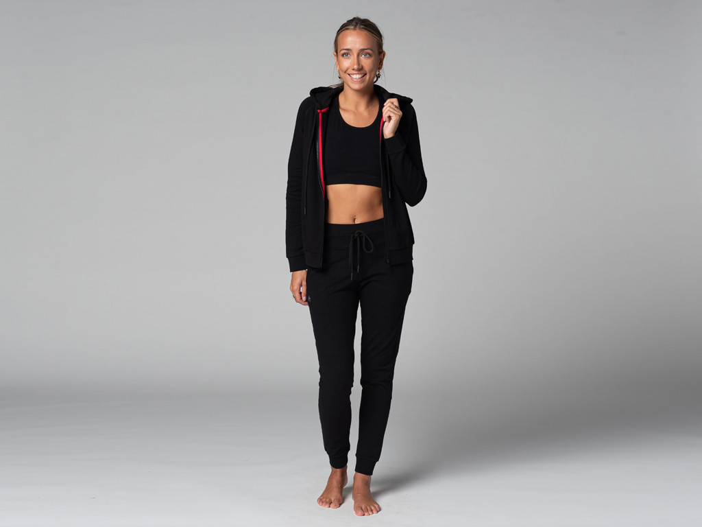 Sweat Capuche Femme - Bio Noir