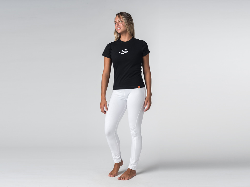 T-shirt a maniche corte in cotone biologico - Ohm Nero - Fine della serie