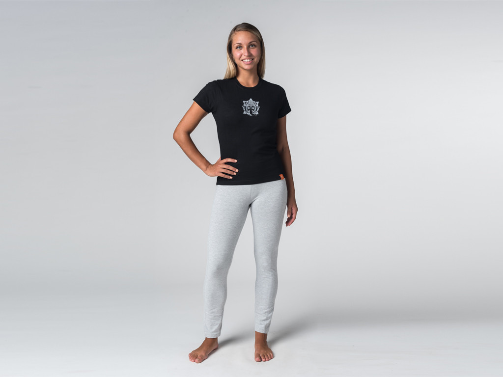 T-shirt manches courtes Sri Ganesh - coton Bio Noir - Fin de Serie