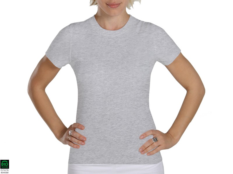 T-shirt manches courtes Tara 100% coton Bio Gris Perlé - Fin de Serie