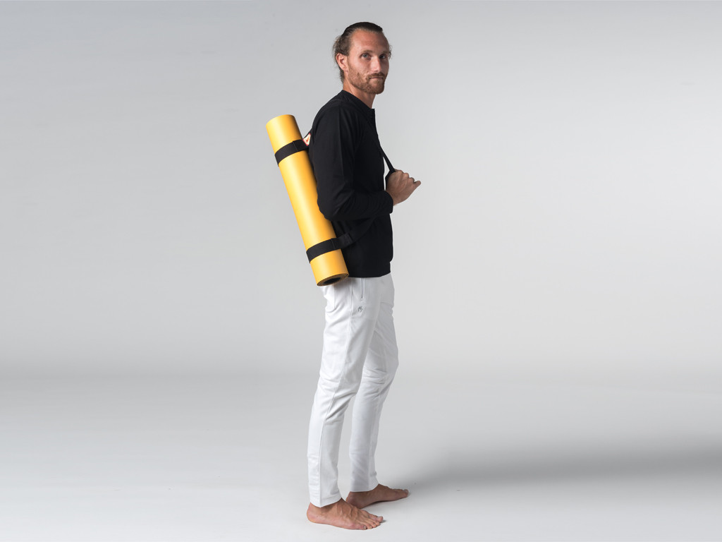 T-shirt manches longues 100% coton Bio Col 3 Boutons - Noir - Fin de Serie