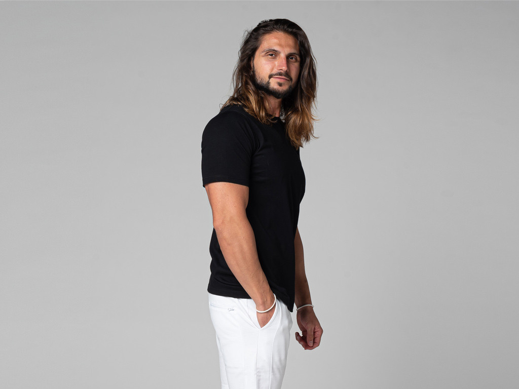 T-Shirt Tapan Manches Courtes 100% Bio Noir