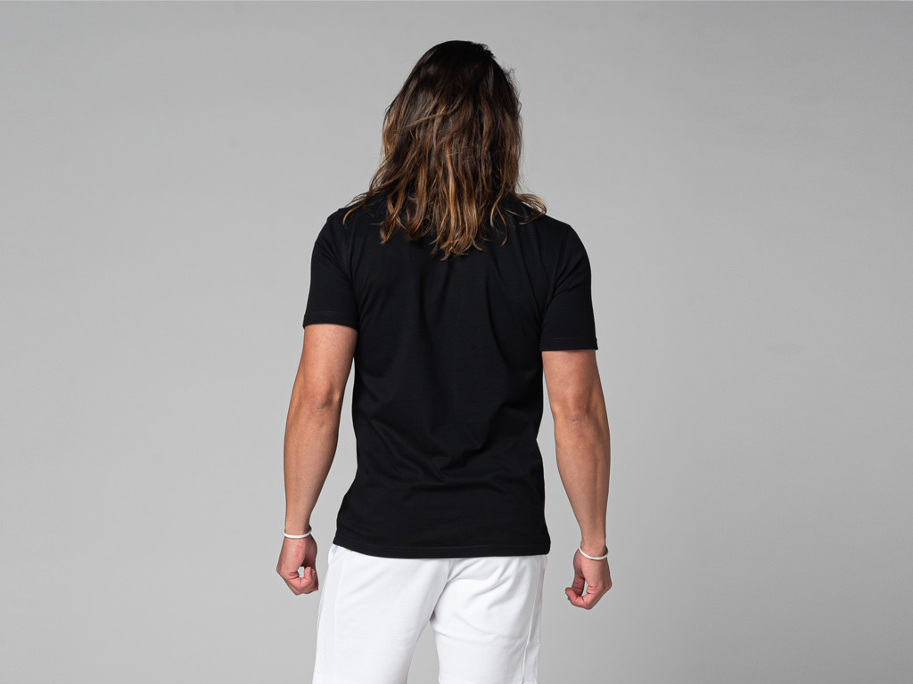 T-Shirt Tapan Manches Courtes 100% Bio Noir