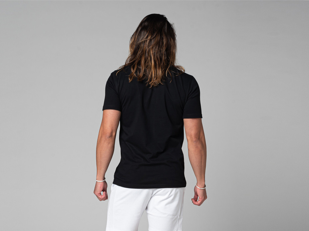 Tapan Kurzarm-T-Shirt, 100 % biologisch Schwarz