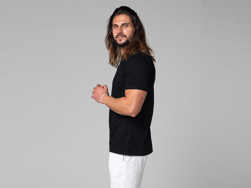 Tapan Kurzarm-T-Shirt, 100 % biologisch Schwarz