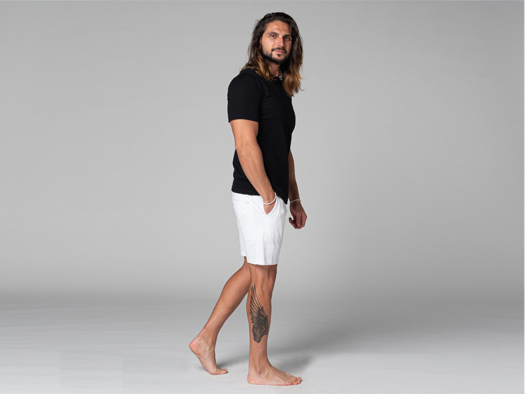 100% Organic cotton T-Shirt Tapan Short Sleeve Black