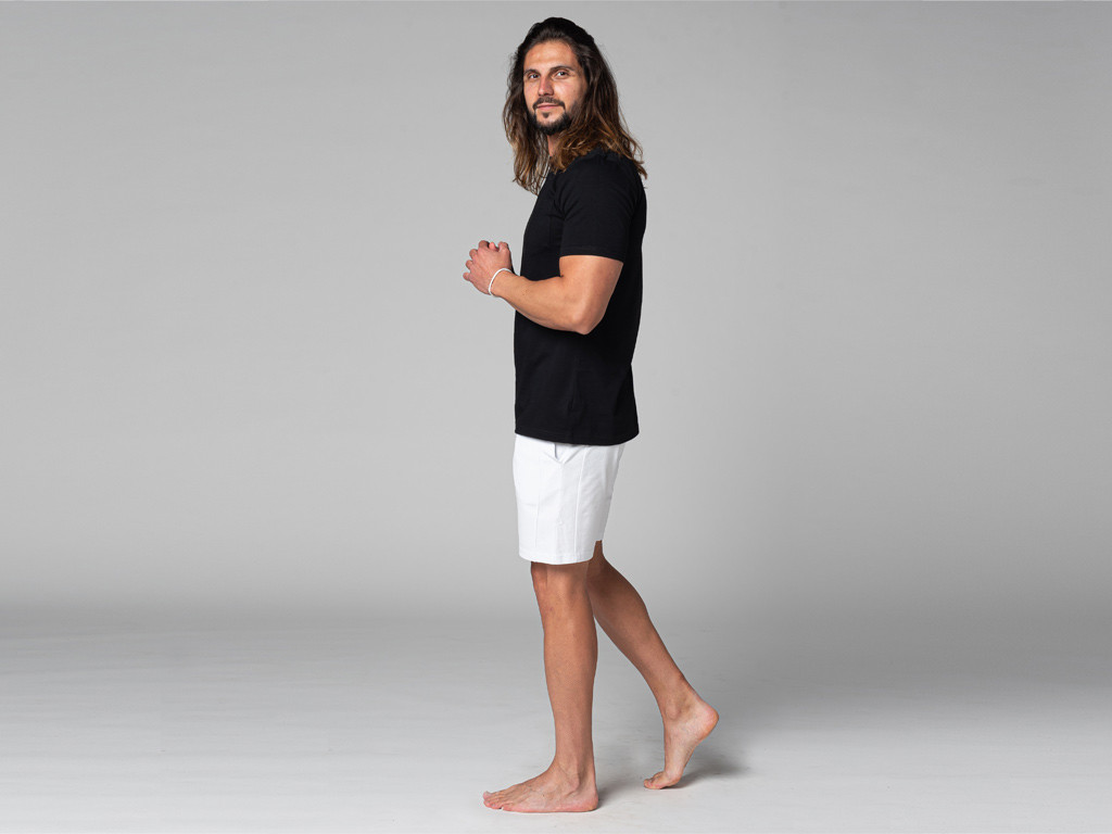 100% Organic cotton T-Shirt Tapan Short Sleeve Black