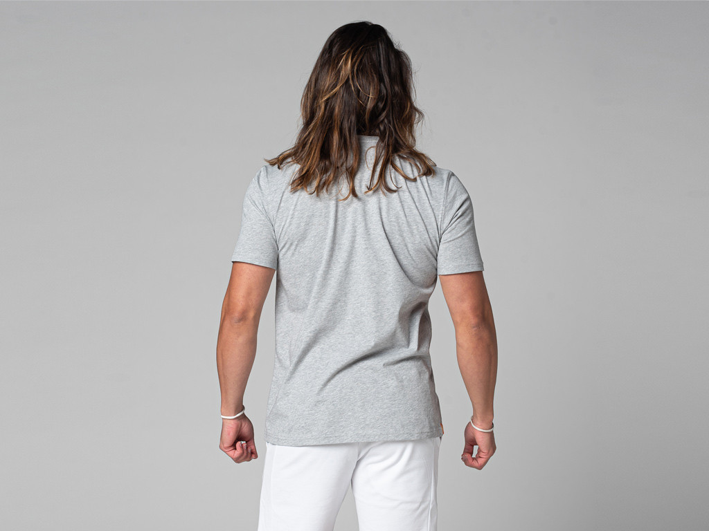 T-shirt a maniche corte Tapan 100% biologica Grigio