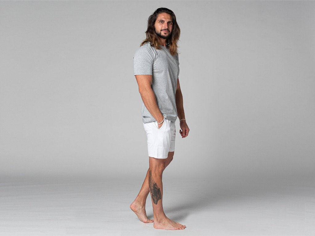 T-Shirt Tapan Manches Courtes 100% Bio Gris