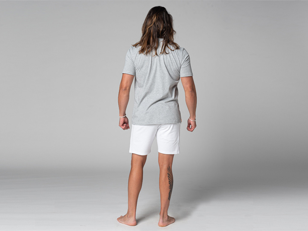 T-shirt a maniche corte Tapan 100% biologica Grigio