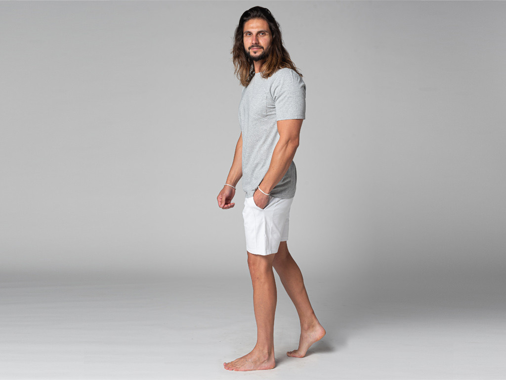 T-shirt a maniche corte Tapan 100% biologica Grigio