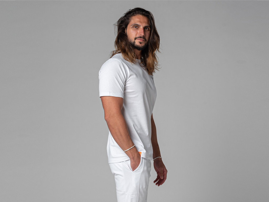 T-Shirt Tapan Manches Courtes 100% Bio Blanc