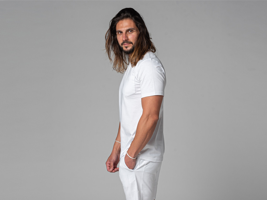 T-Shirt Tapan Manches Courtes 100% Bio Blanc