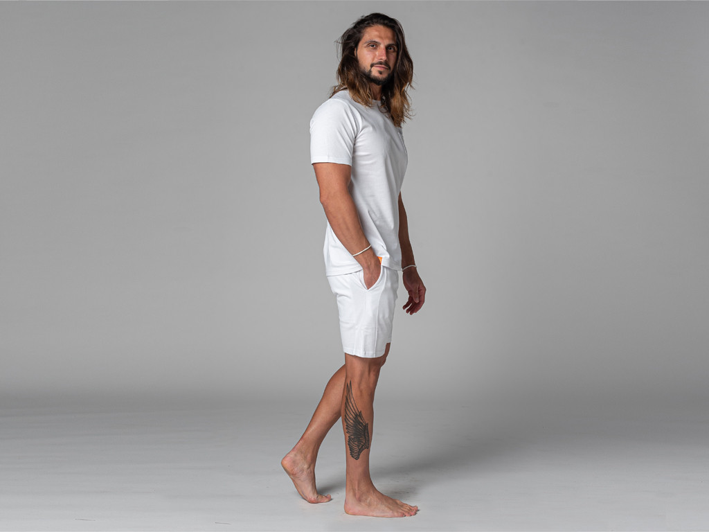 T-Shirt Tapan Manches Courtes 100% Bio Blanc