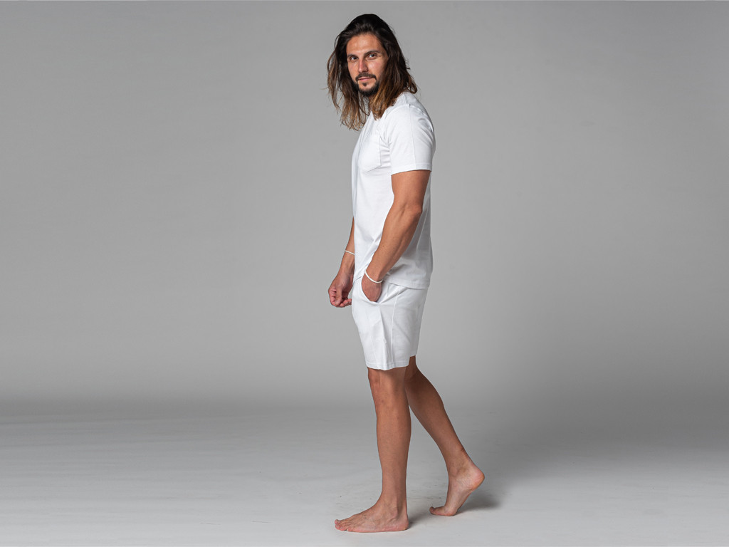 T-Shirt Tapan Manches Courtes 100% Bio Blanc