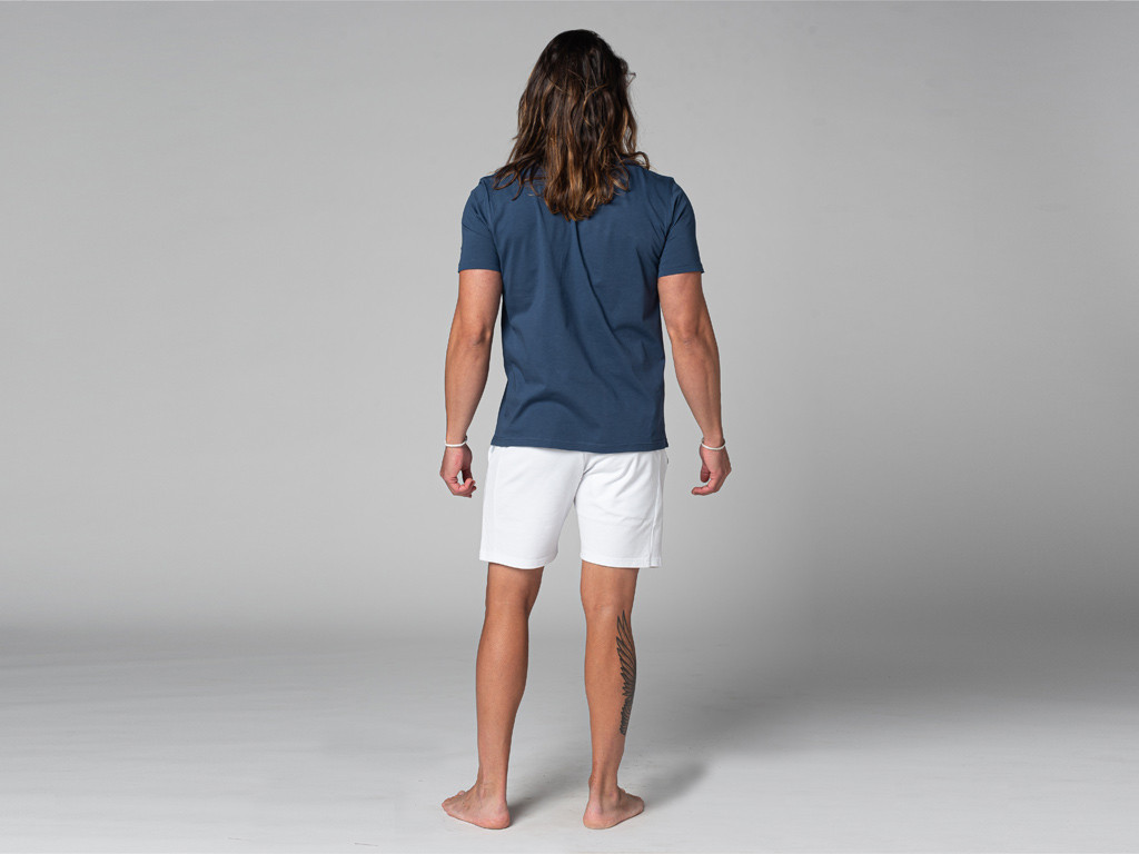 T-Shirt Tapan Manches Courtes 100% Bio Bleu