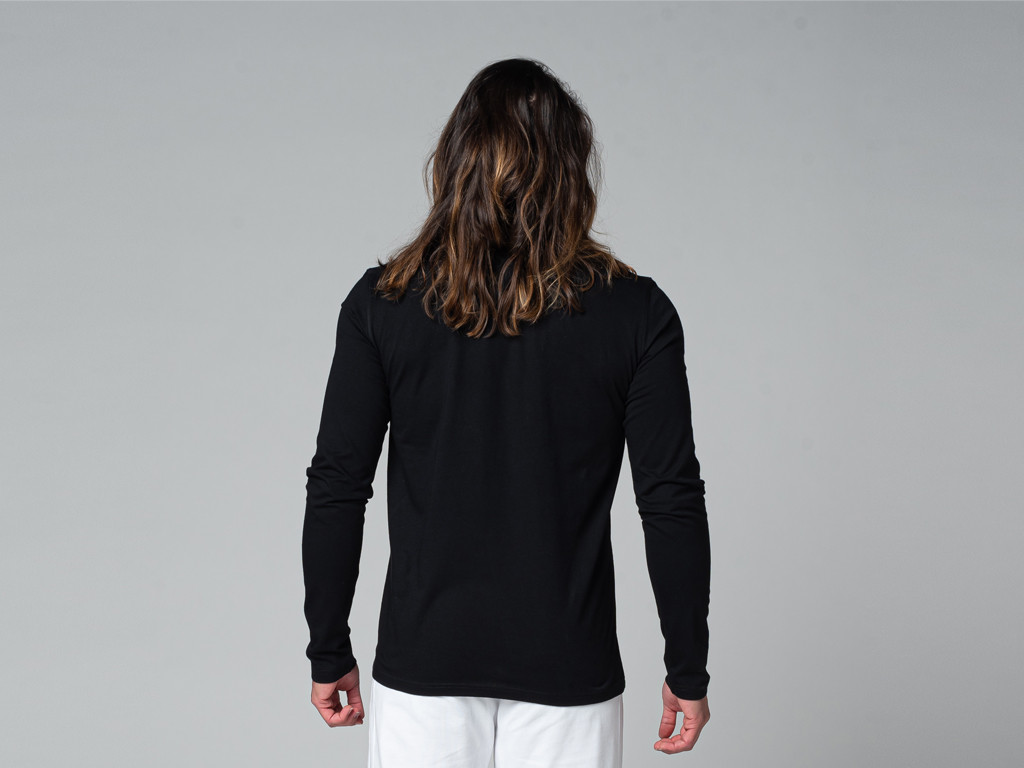 Tapan T-Shirt long sleeves 100% Organic Black