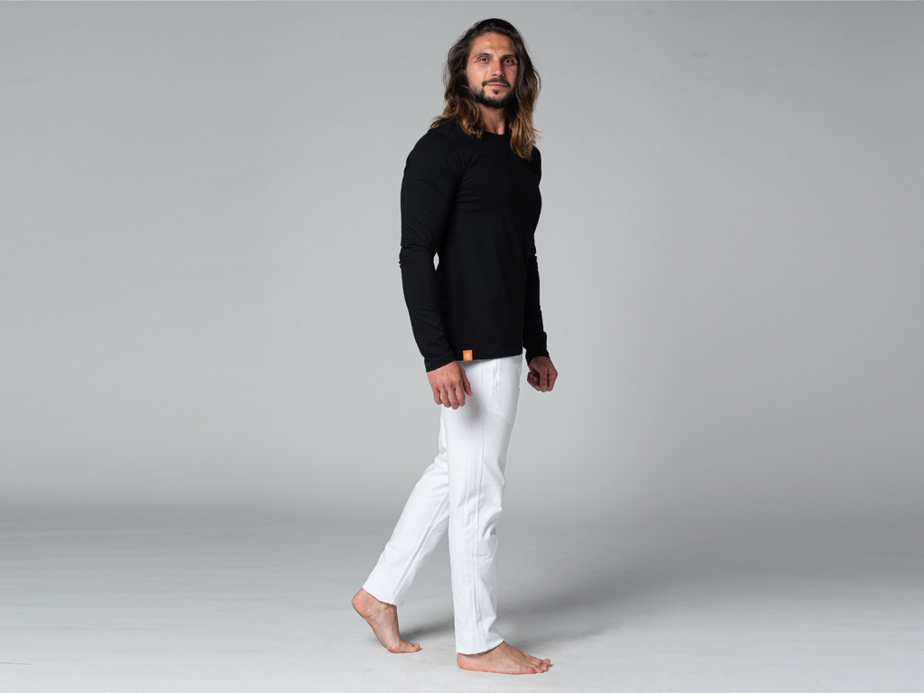 T-Shirt Tapan manches longues 100% Bio Noir