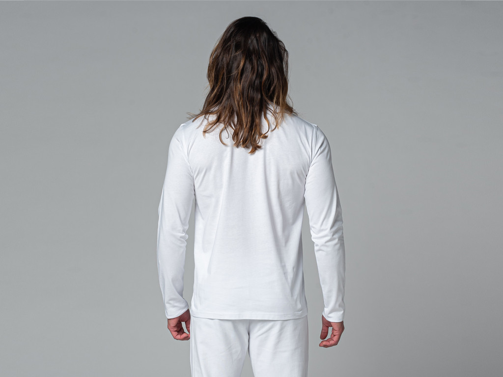 T-Shirt Tapan manches longues 100% Bio Blanc
