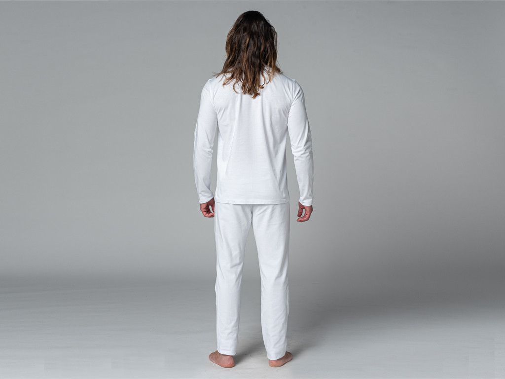 T-Shirt Tapan manches longues 100% Bio Blanc