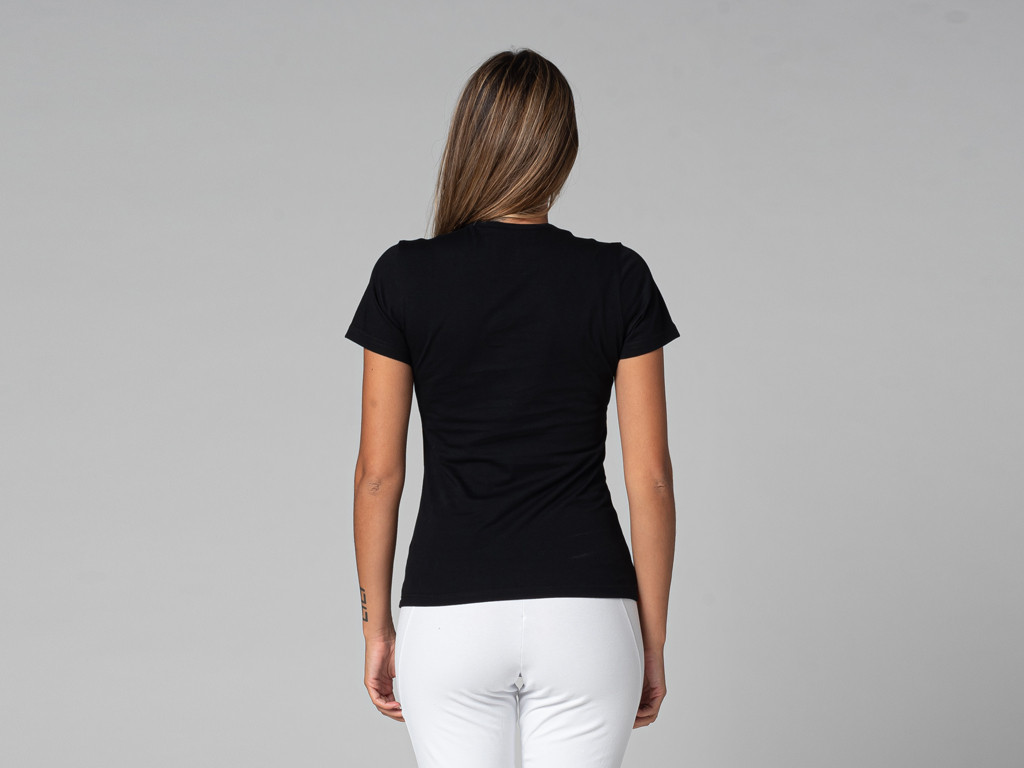 TARA M/C Crew Neck T-Shirt - Organic Black