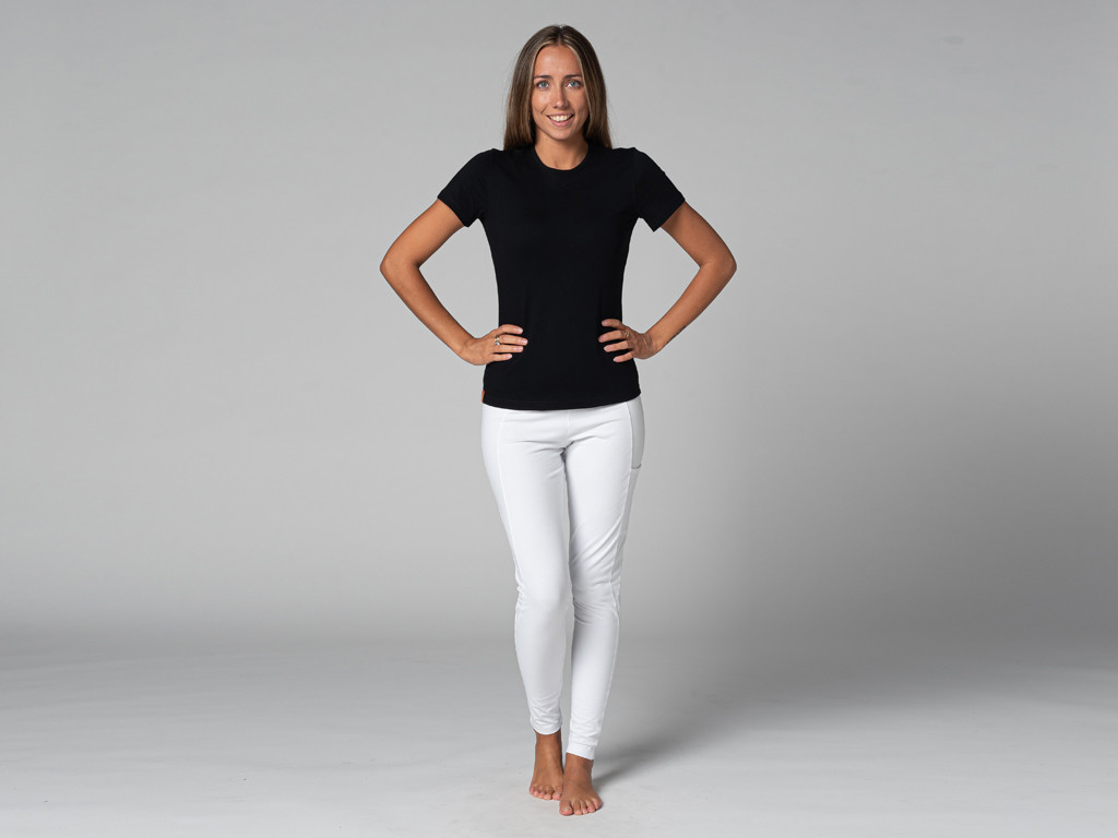 T-Shirt TARA M/C Ras du cou - Bio Noir