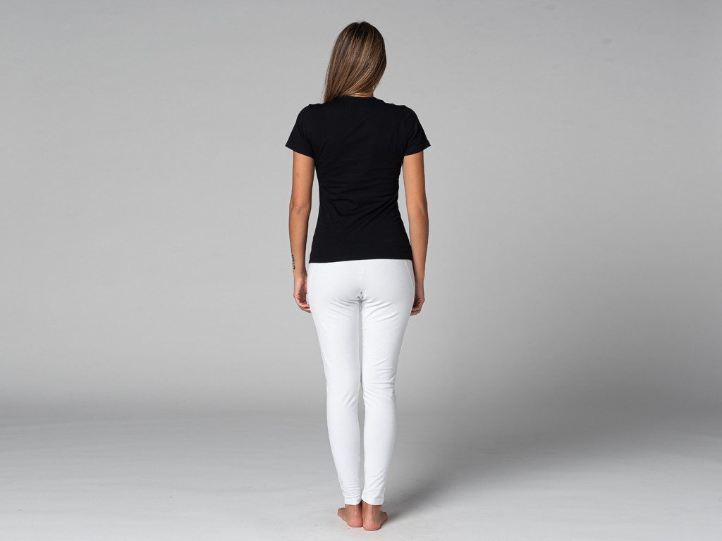 Camiseta de cuello redondo TARA M/C - Orgánica Negro