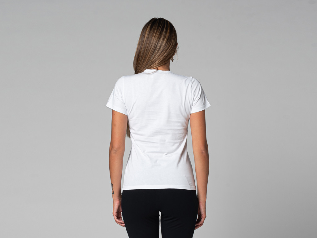 Camiseta de cuello redondo TARA M/C - Orgánica Blanco