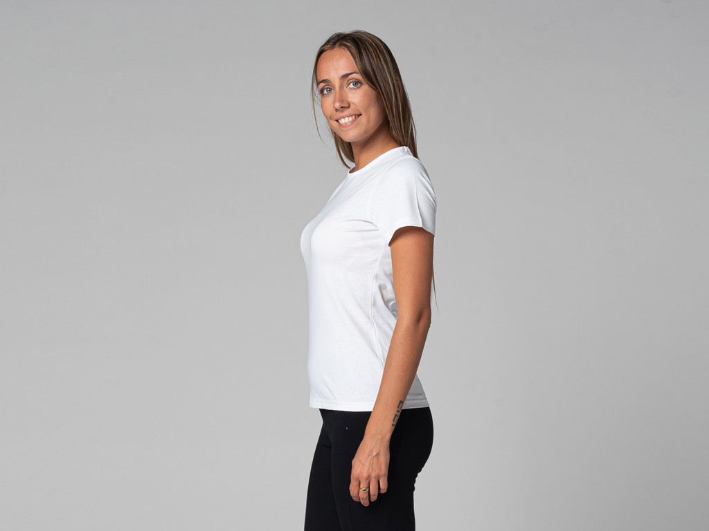 T-Shirt TARA M/C Ras du cou - Bio Blanc