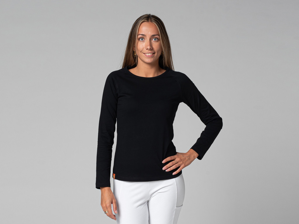 T-Shirt Tara M/L Ras du cou Bio Noir