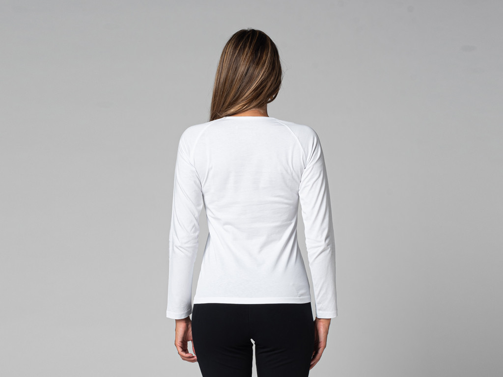 TARA T-Shirt M/L Fitted Collar White