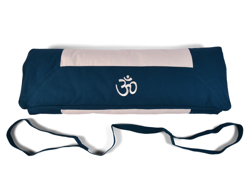 Kit Tapis de Méditation Bleu/Ecru