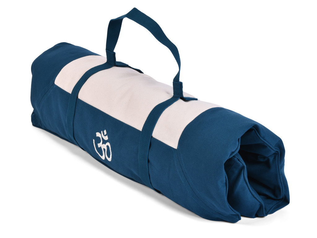 Kit Tapis de Méditation Bleu/Ecru