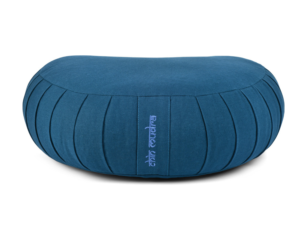 Kit Tapis de Méditation Bleu/Ecru